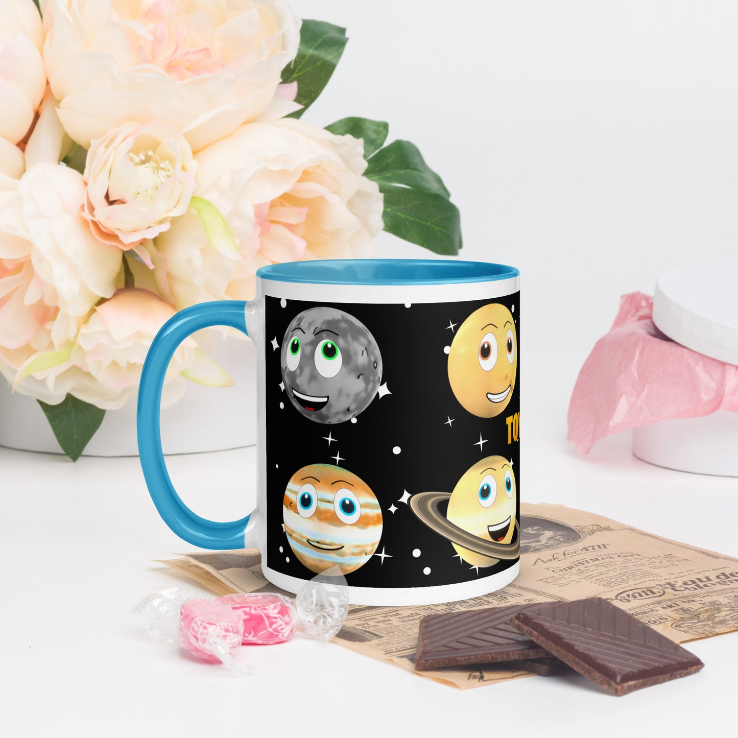 Toy Time Town Star Planets Mug with Colour Inside