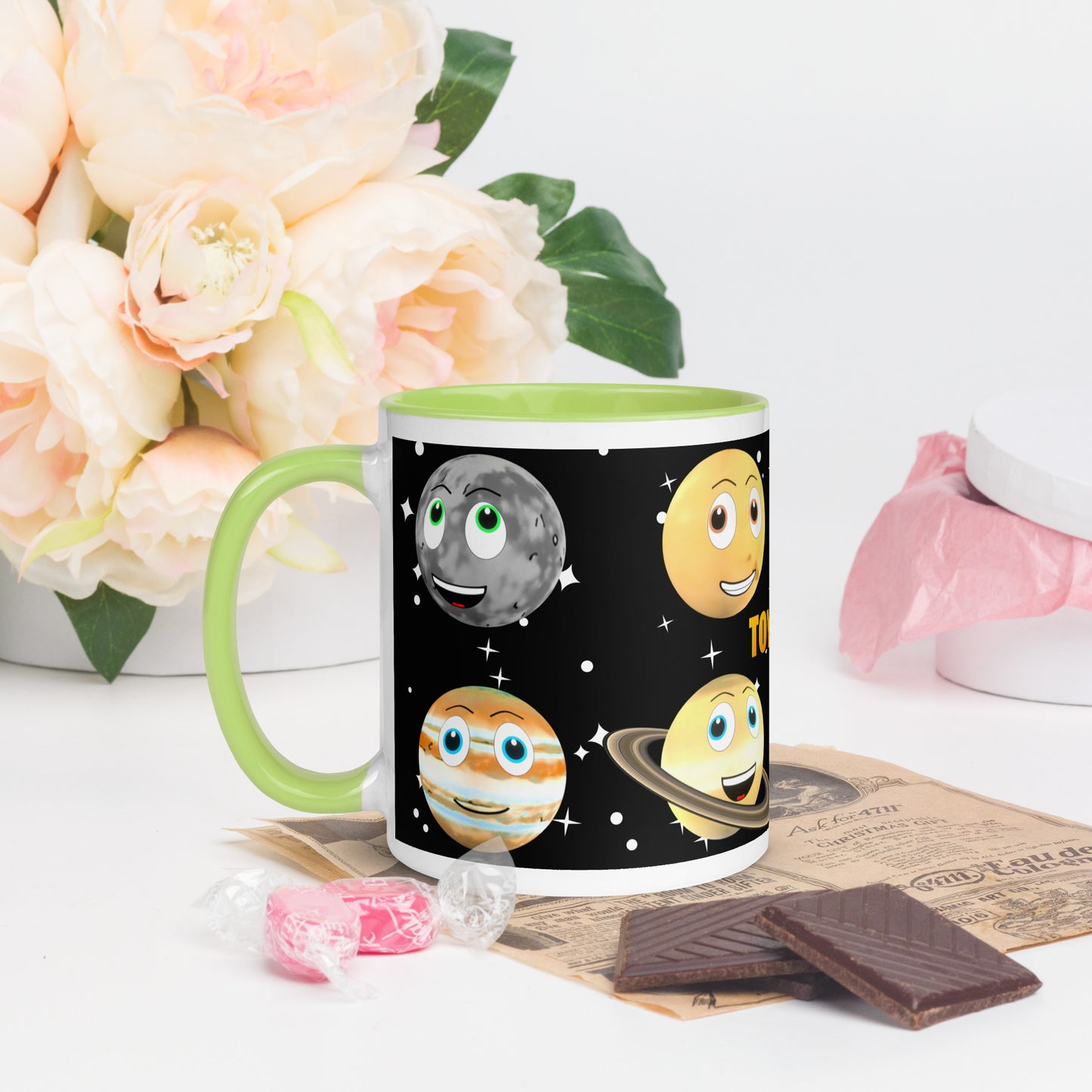 Toy Time Town Star Planets Mug with Colour Inside