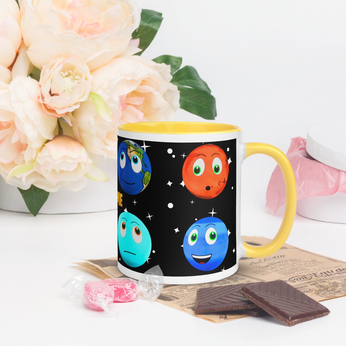 Toy Time Town Star Planets Mug with Colour Inside