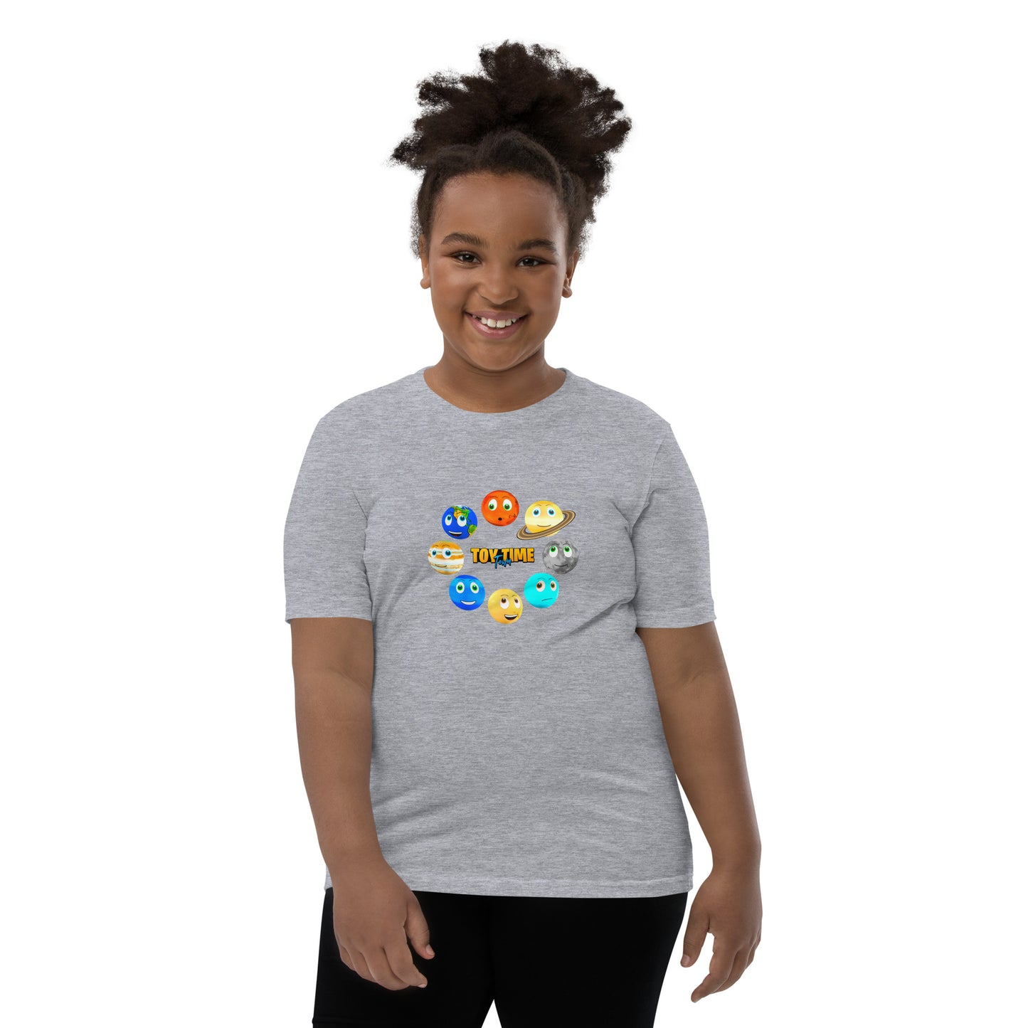 Toy Time Town Planets Circle - Youth Short Sleeve T-Shirt