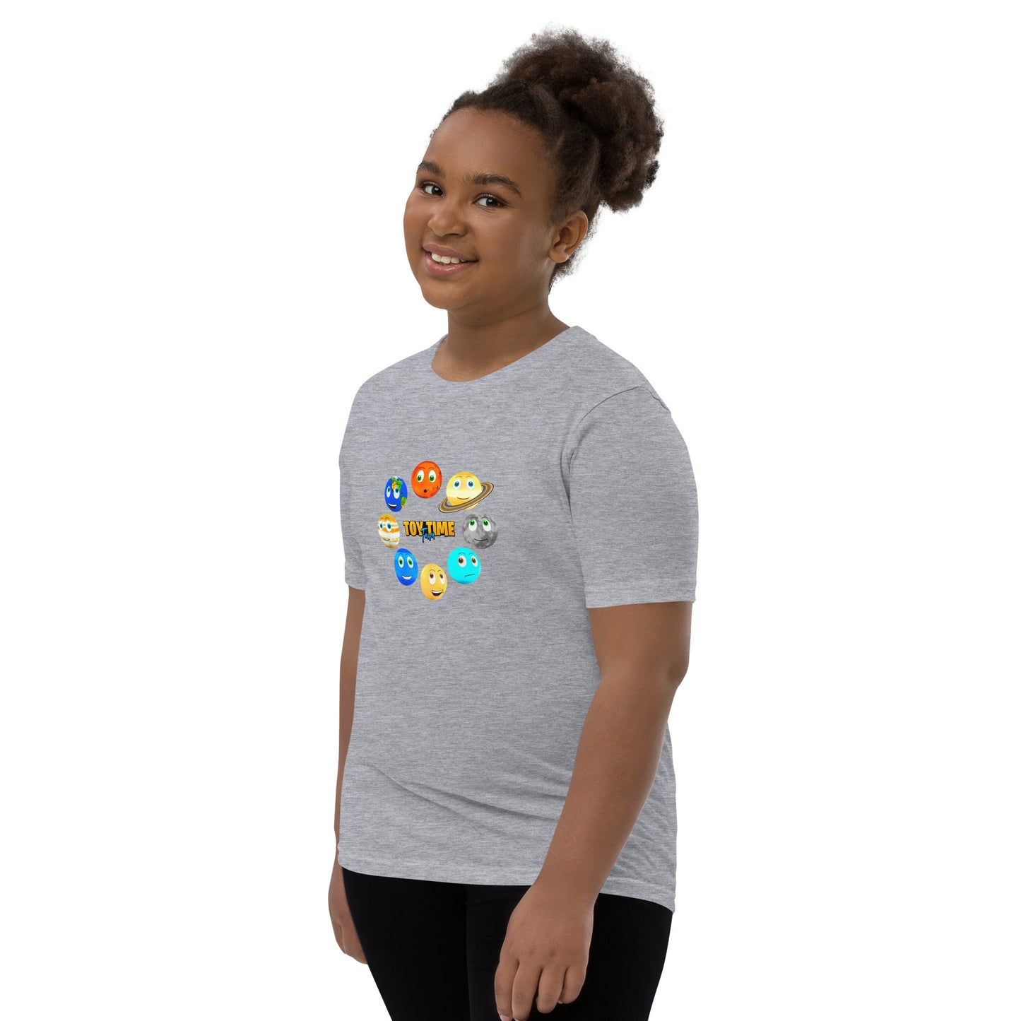 Toy Time Town Planets Circle - Youth Short Sleeve T-Shirt