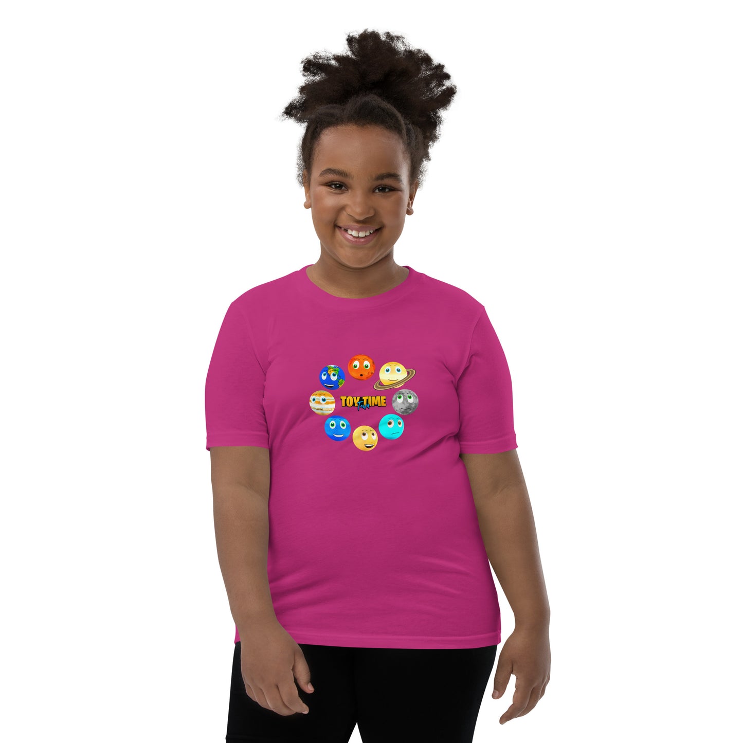 Toy Time Town Planets Circle - Youth Short Sleeve T-Shirt