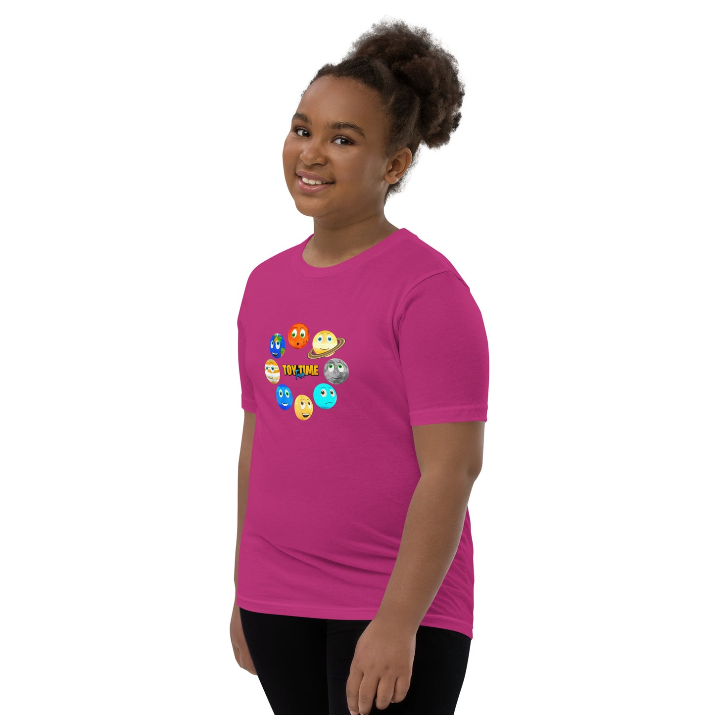 Toy Time Town Planets Circle - Youth Short Sleeve T-Shirt