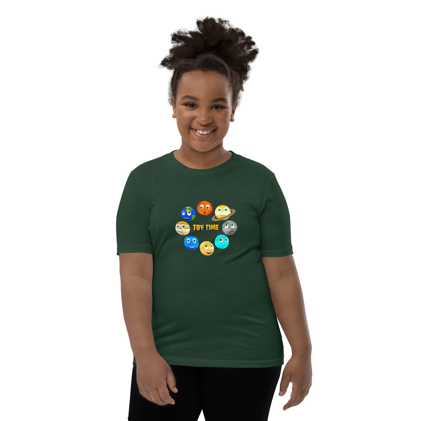 Toy Time Town Planets Circle - Youth Short Sleeve T-Shirt