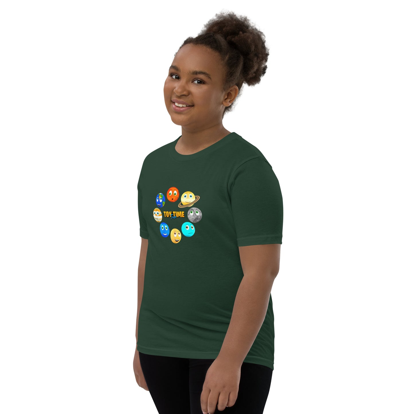 Toy Time Town Planets Circle - Youth Short Sleeve T-Shirt
