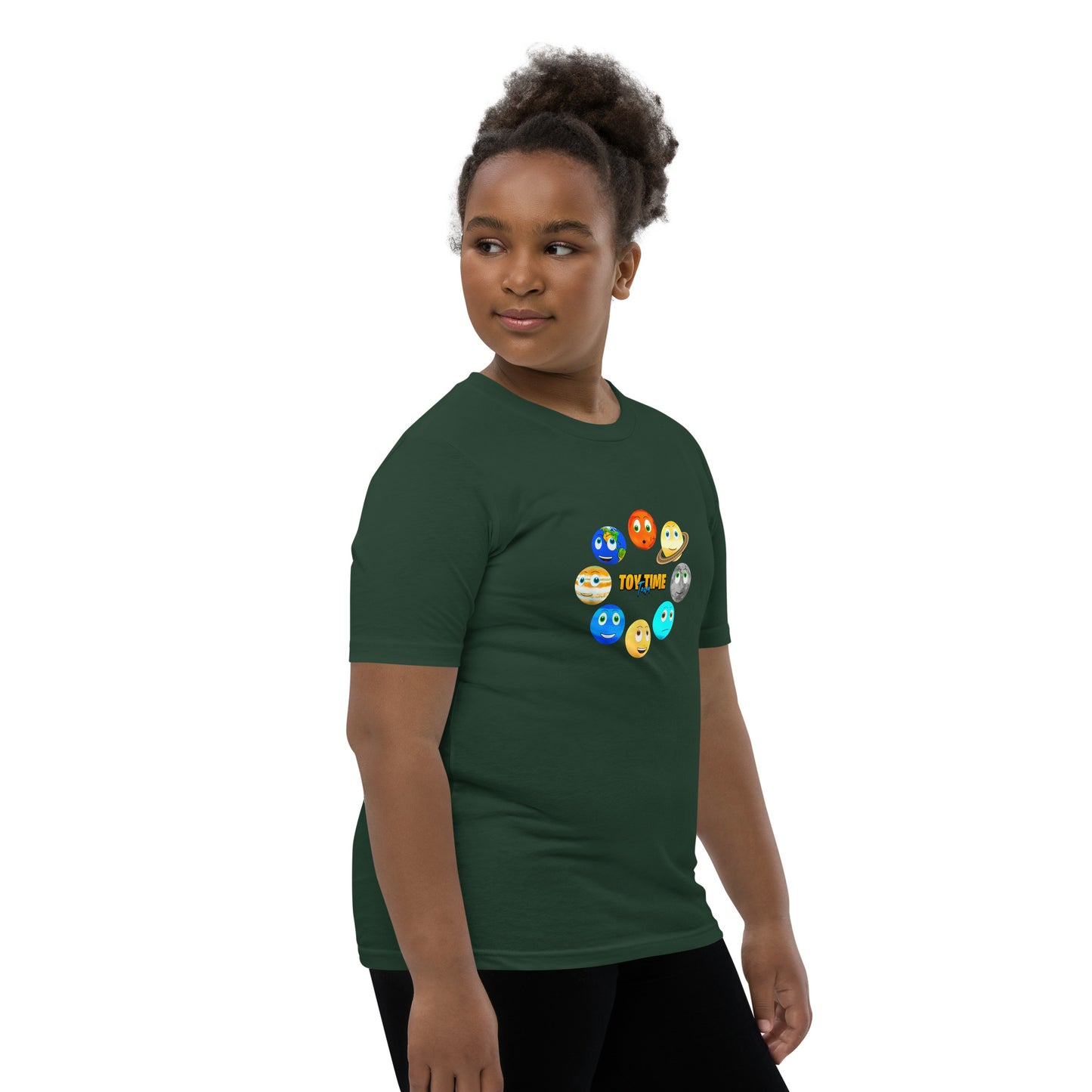 Toy Time Town Planets Circle - Youth Short Sleeve T-Shirt