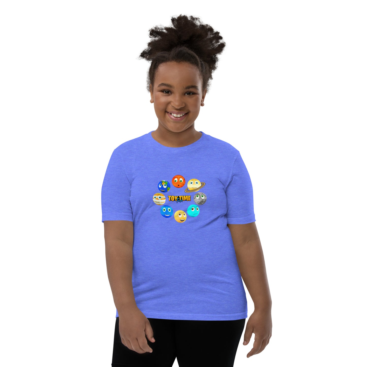 Toy Time Town Planets Circle - Youth Short Sleeve T-Shirt