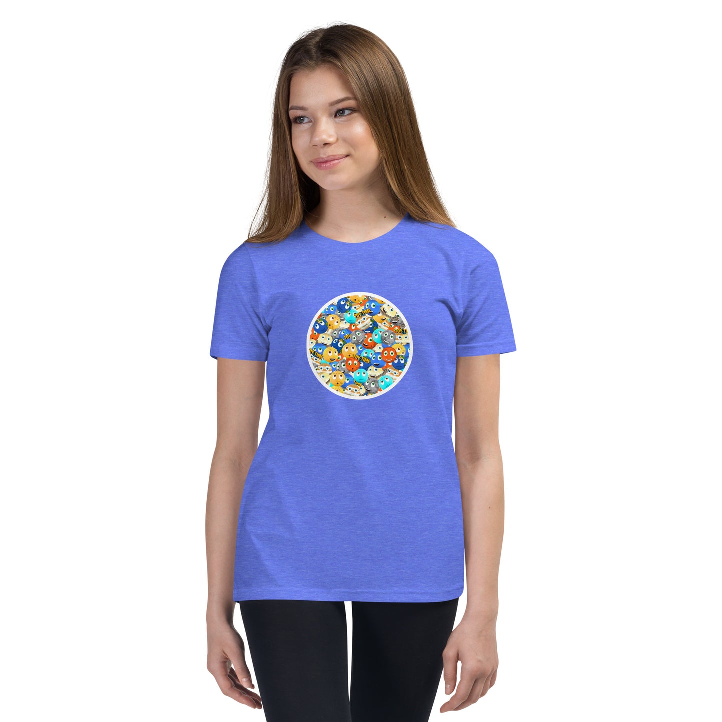 Toy Time Town Mixed Circle - Youth Short Sleeve T-Shirt