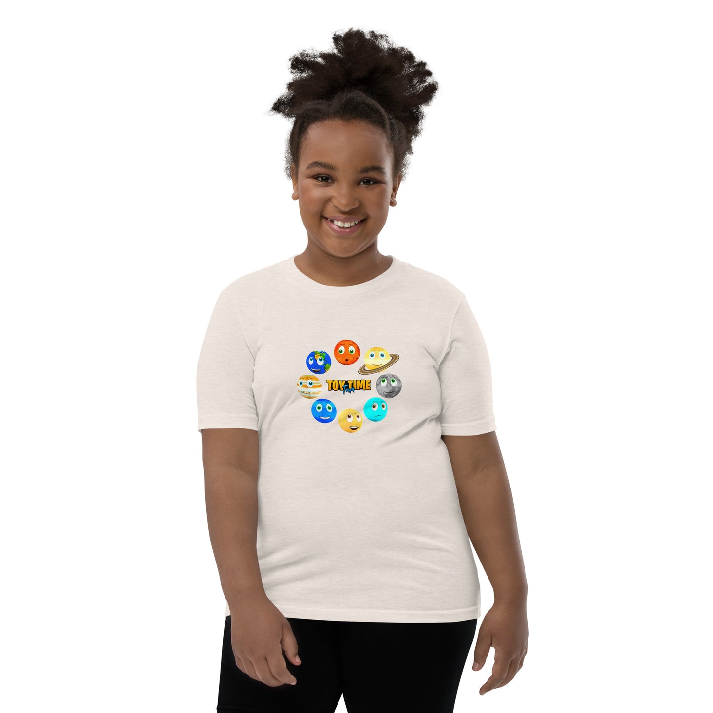 Toy Time Town Planets Circle - Youth Short Sleeve T-Shirt