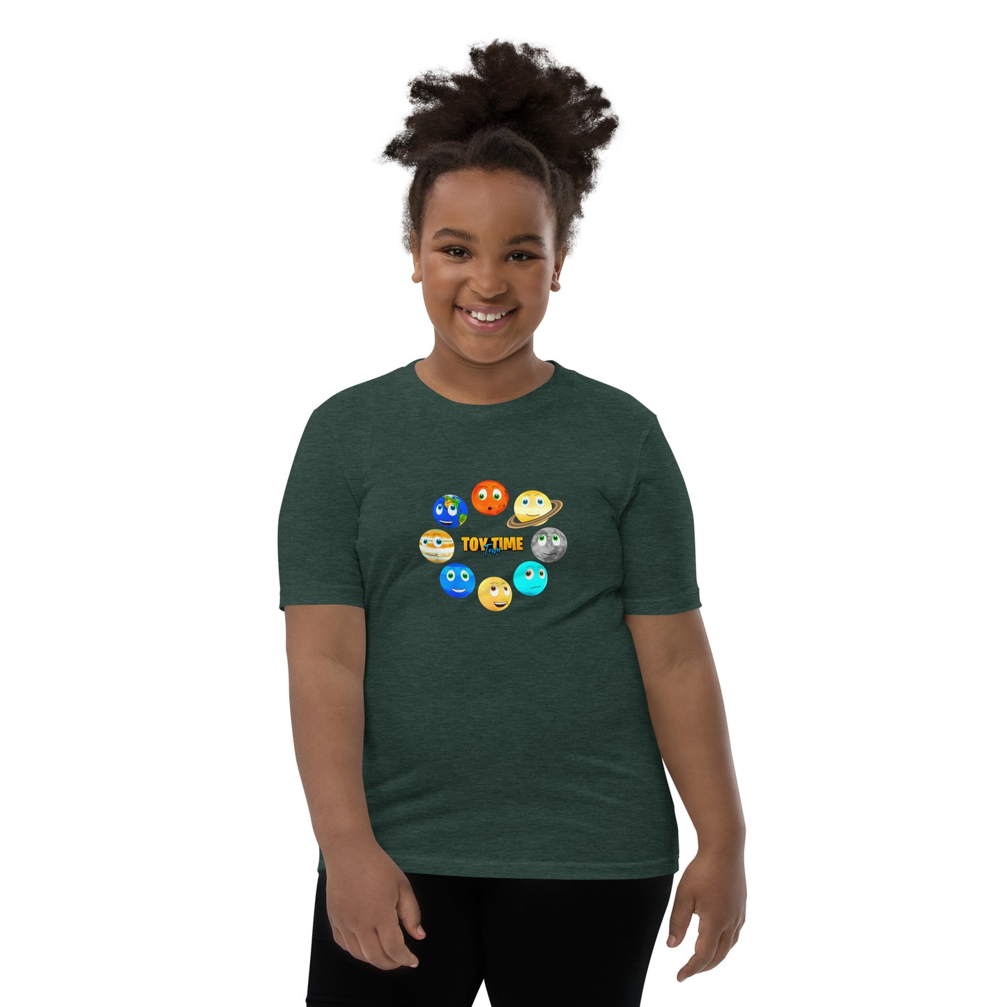 Toy Time Town Planets Circle - Youth Short Sleeve T-Shirt