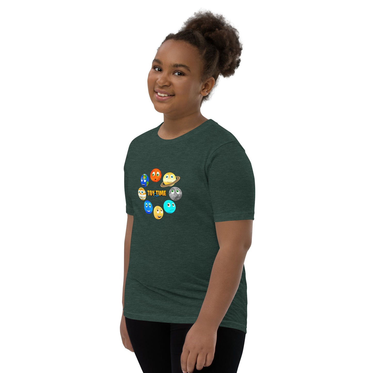 Toy Time Town Planets Circle - Youth Short Sleeve T-Shirt