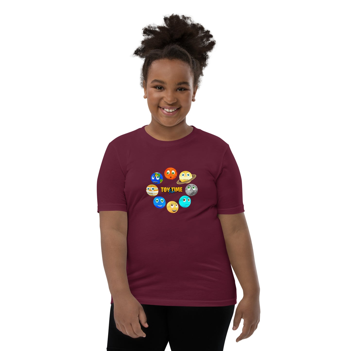 Toy Time Town Planets Circle - Youth Short Sleeve T-Shirt