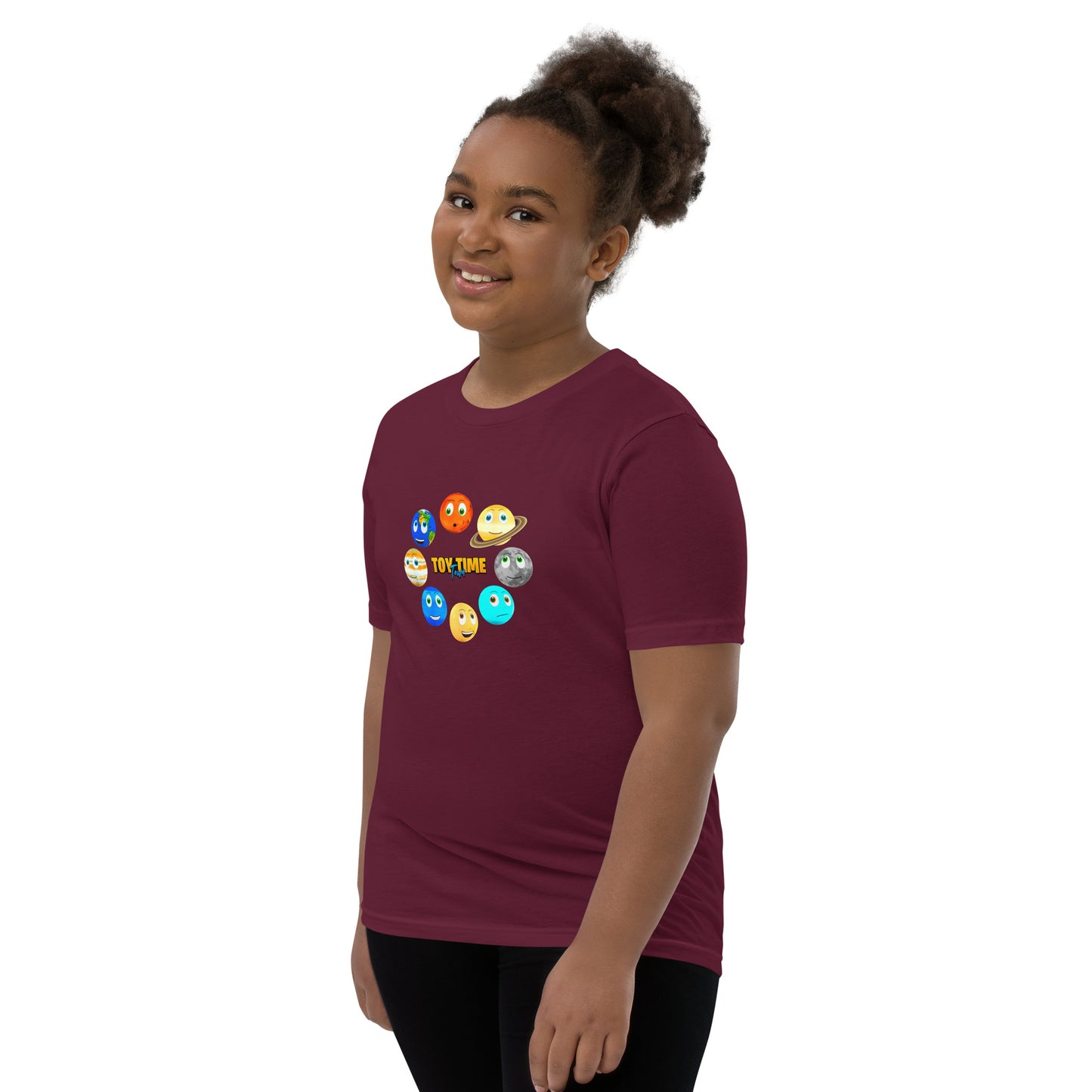 Toy Time Town Planets Circle - Youth Short Sleeve T-Shirt