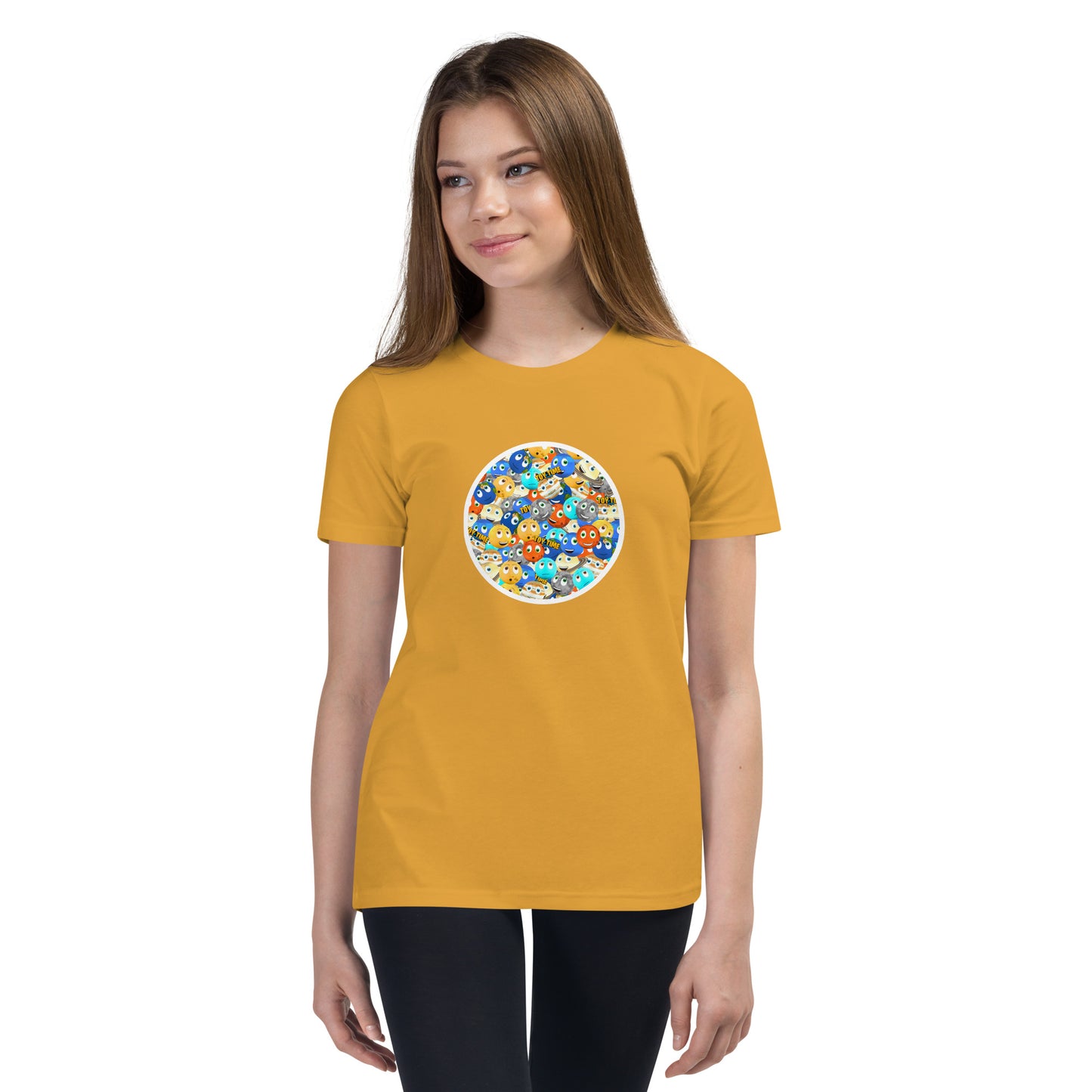 Toy Time Town Mixed Circle - Youth Short Sleeve T-Shirt
