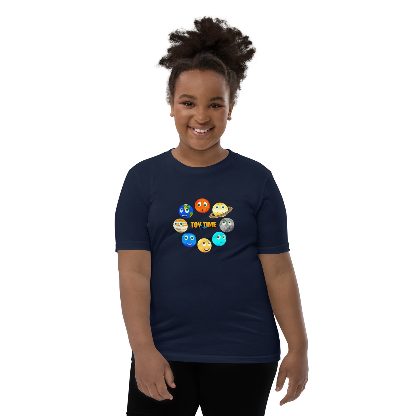 Toy Time Town Planets Circle - Youth Short Sleeve T-Shirt
