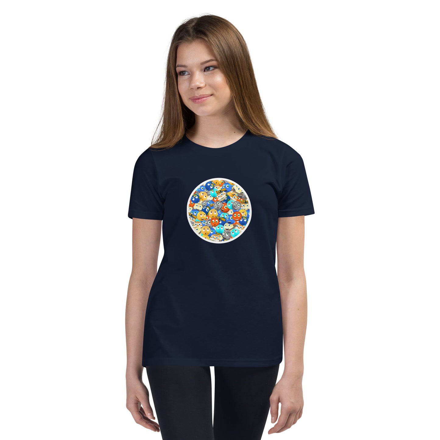 Toy Time Town Mixed Circle - Youth Short Sleeve T-Shirt
