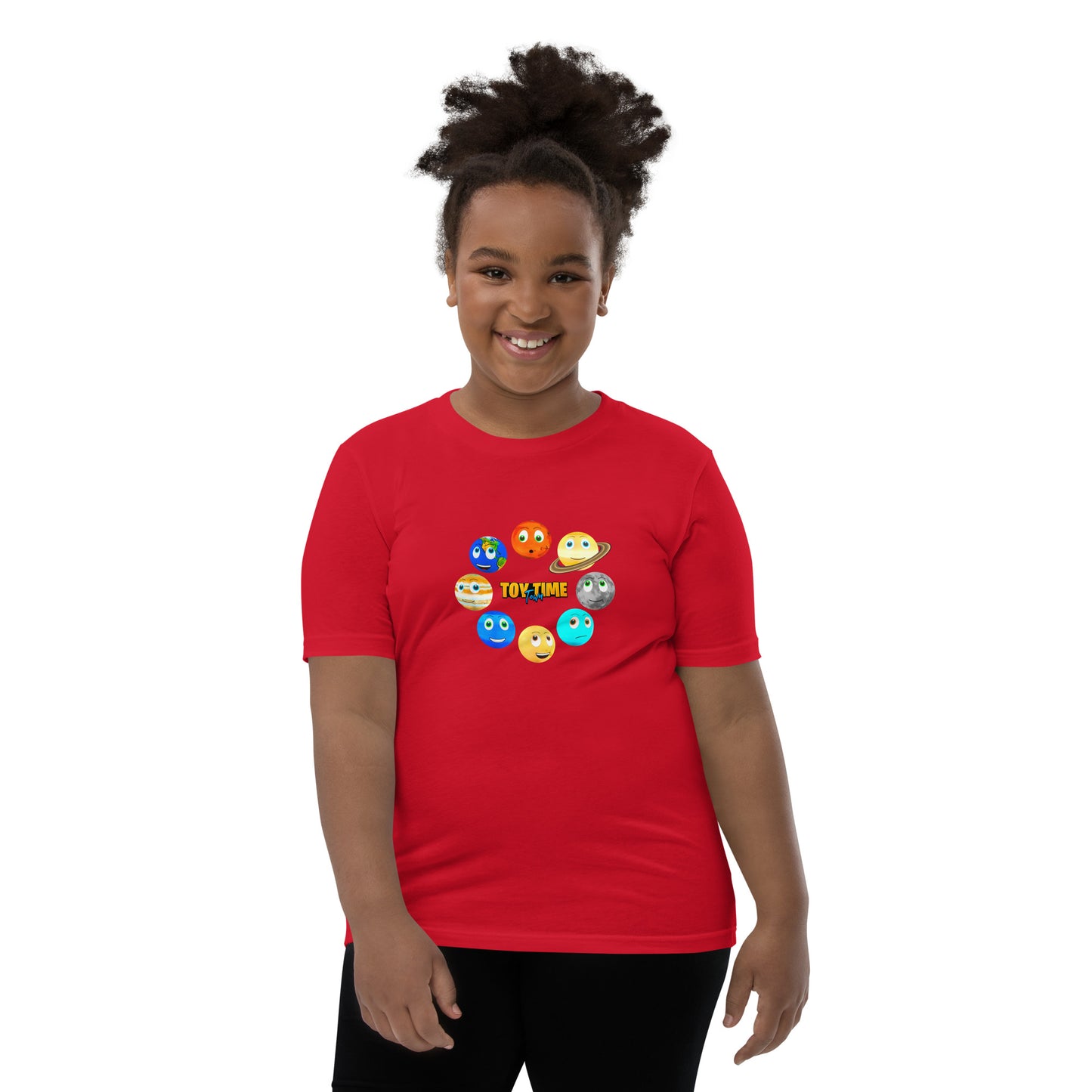 Toy Time Town Planets Circle - Youth Short Sleeve T-Shirt