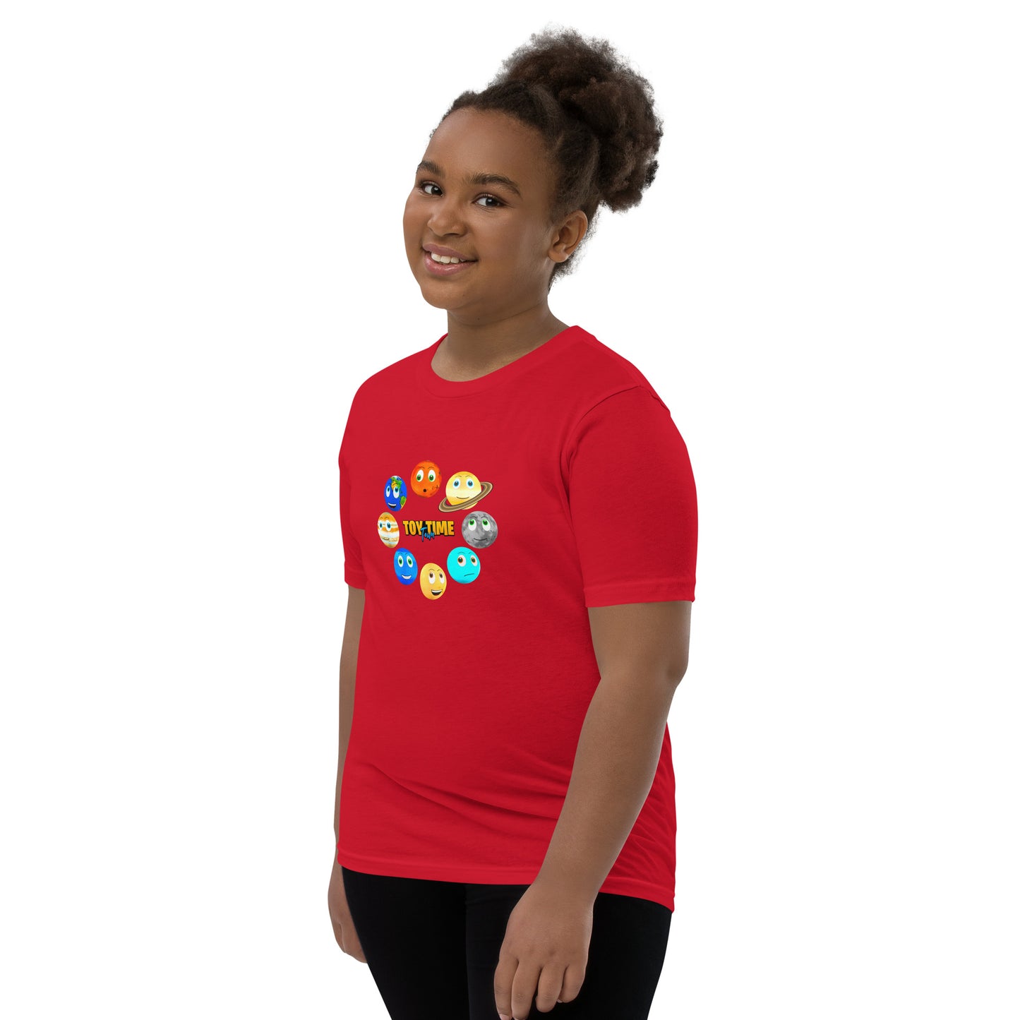 Toy Time Town Planets Circle - Youth Short Sleeve T-Shirt