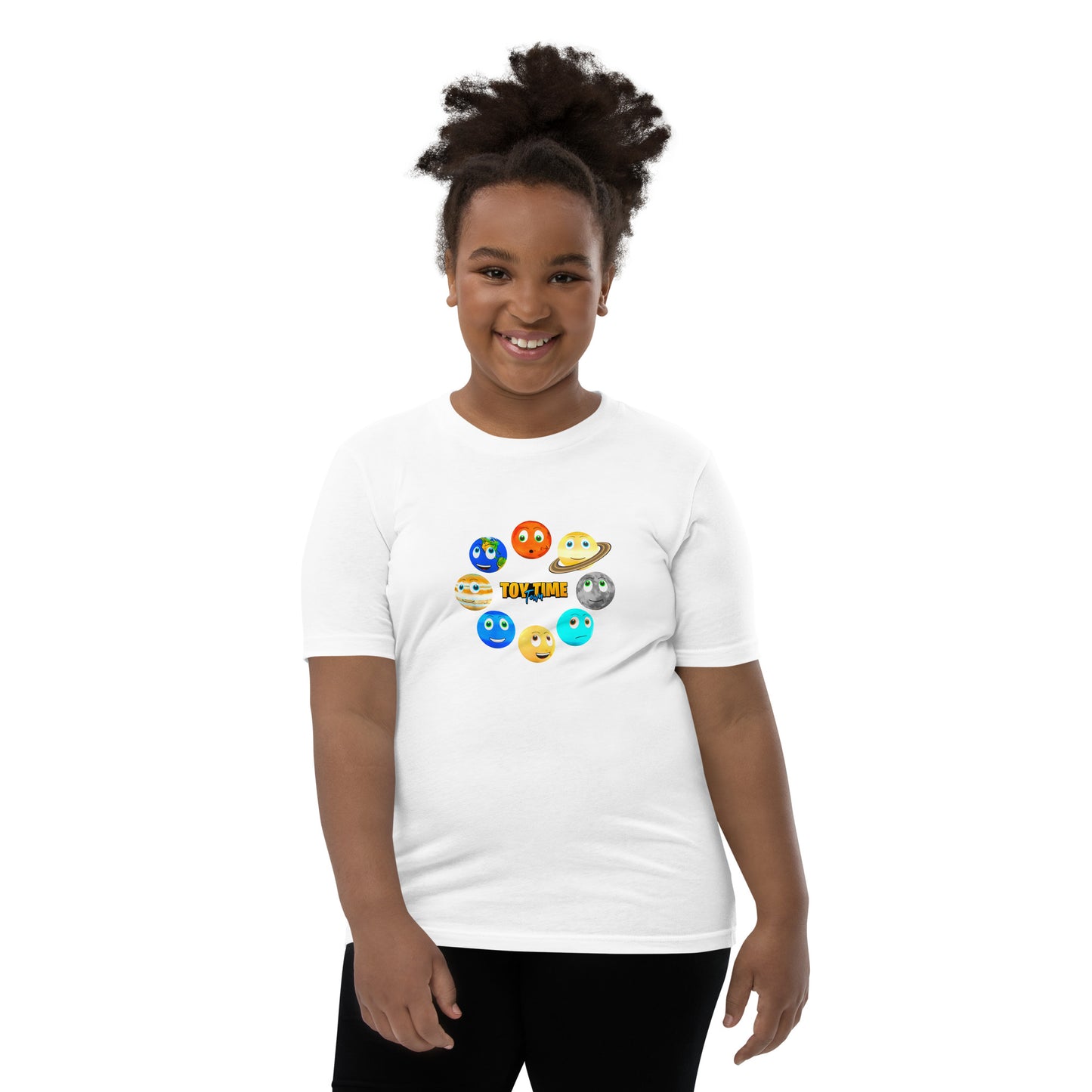 Toy Time Town Planets Circle - Youth Short Sleeve T-Shirt