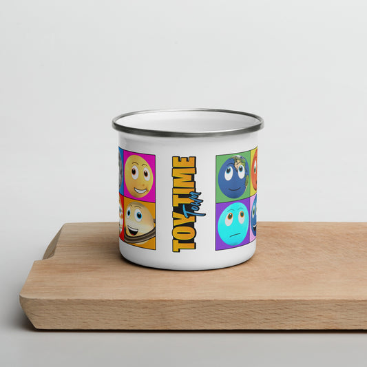 Toy Time Town Planet Squares - Enamel Mug