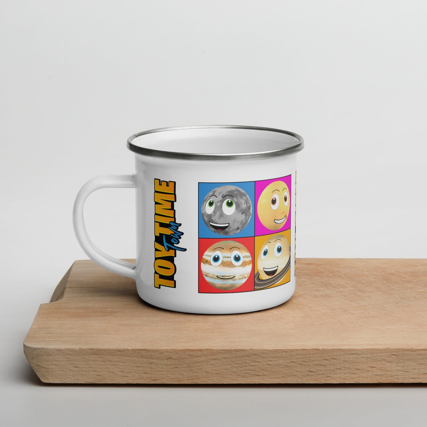 Toy Time Town Planet Squares - Enamel Mug