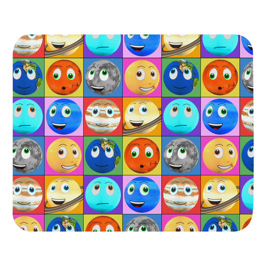 Toy Time Town Planets Squares - Mouse pad