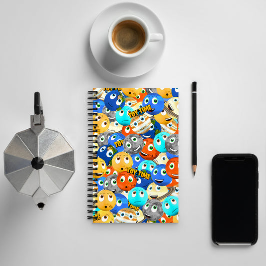 Planets Mixed - Spiral notebook