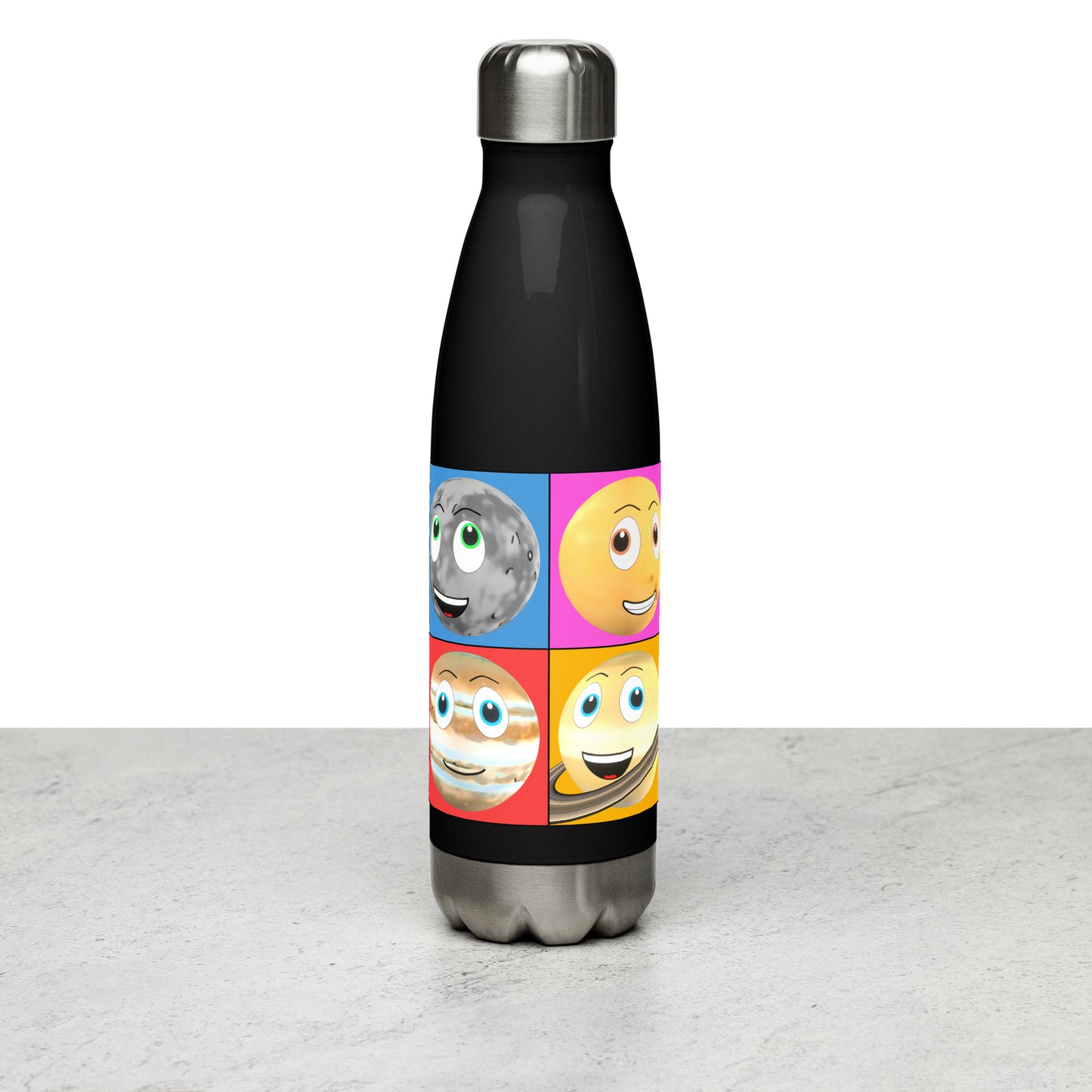 Toy Time Town Planet Squares - Stainless steel water bottle