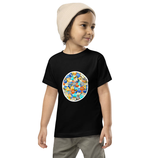 Toy Time Town Planets Mixed Circle - Toddler Short Sleeve Tee