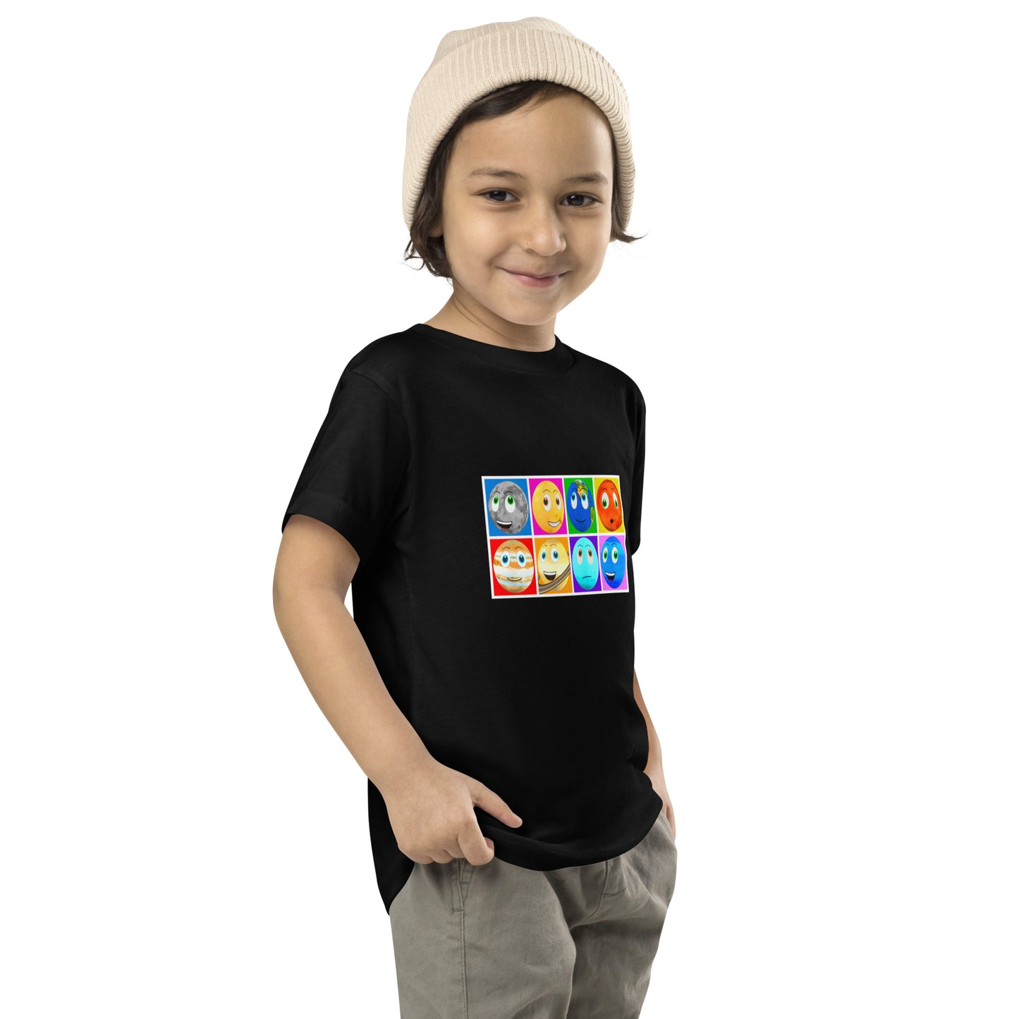 Toy Time Town Planet Squares - Toddler Short Sleeve Tee