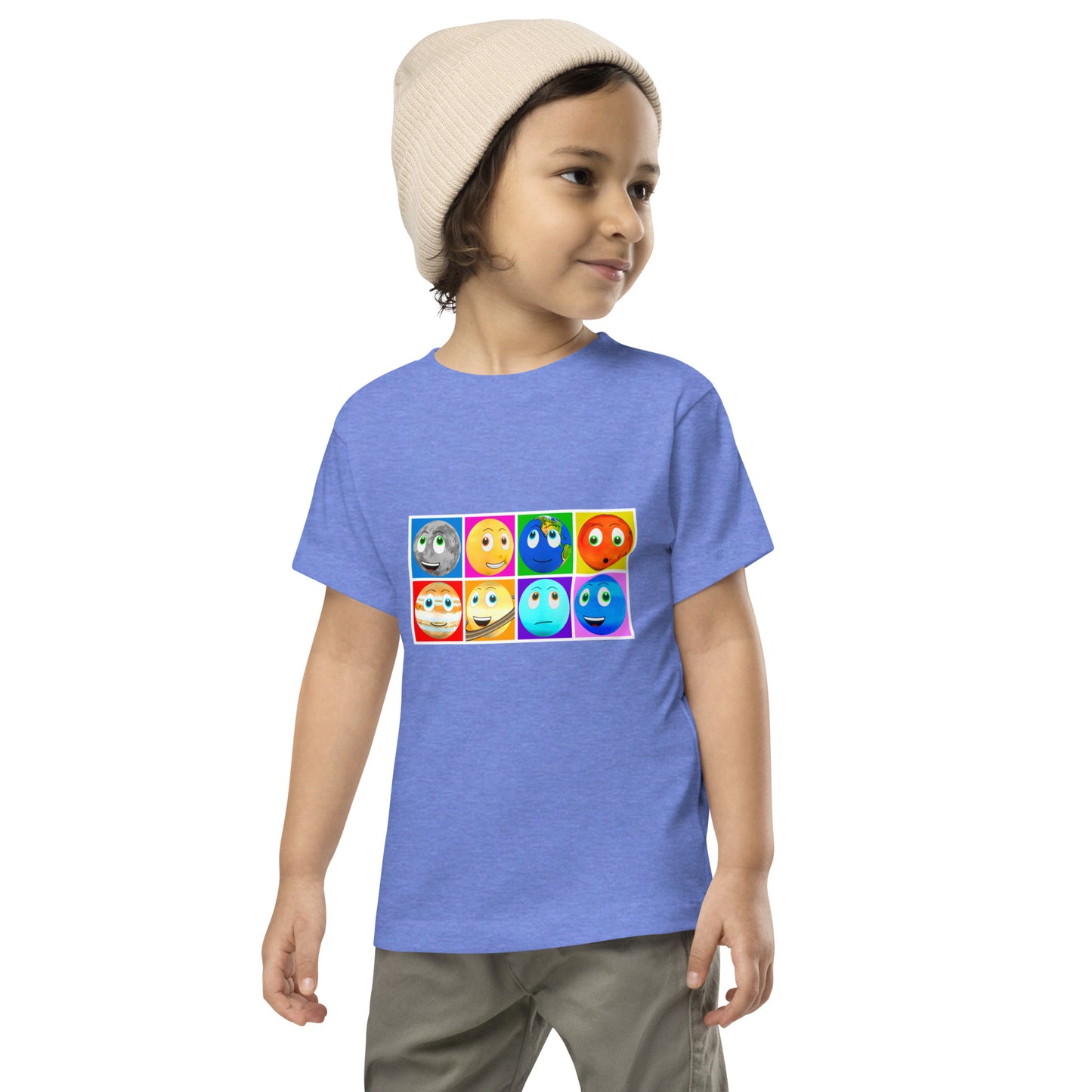 Toy Time Town Planet Squares - Toddler Short Sleeve Tee