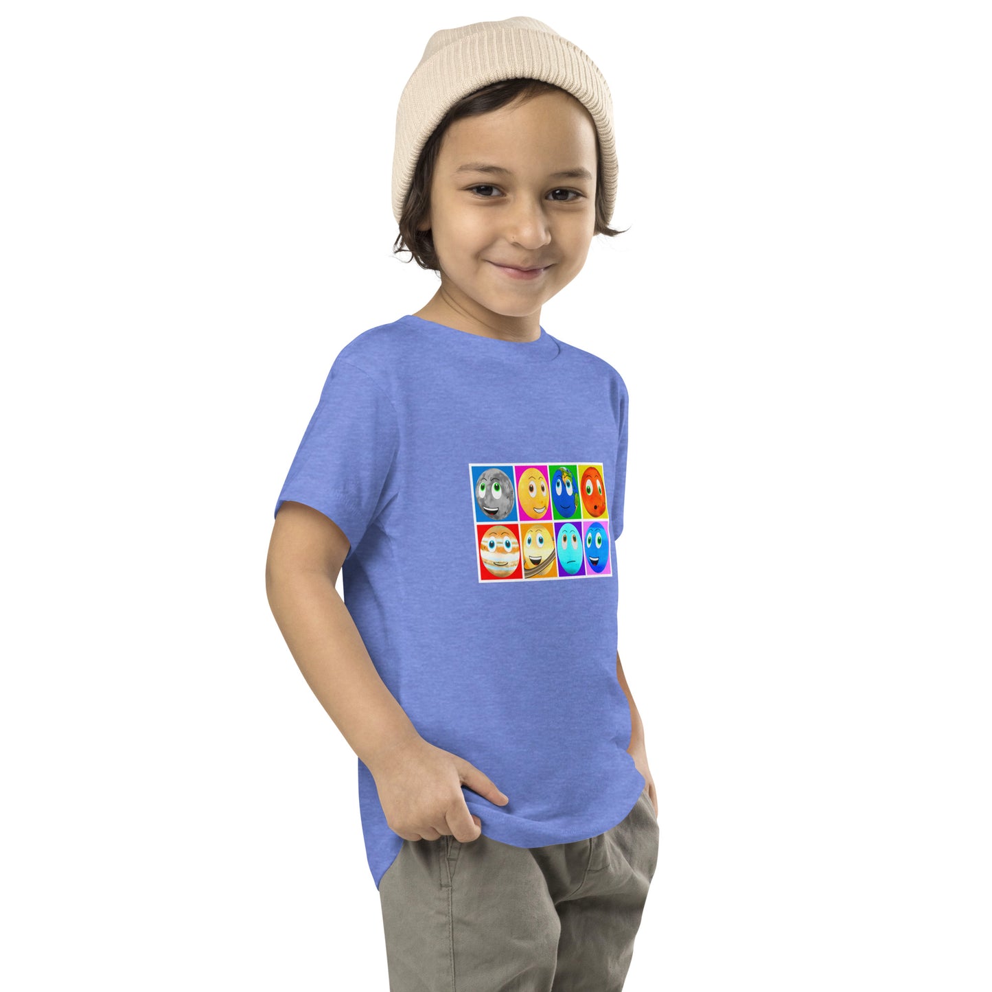 Toy Time Town Planet Squares - Toddler Short Sleeve Tee