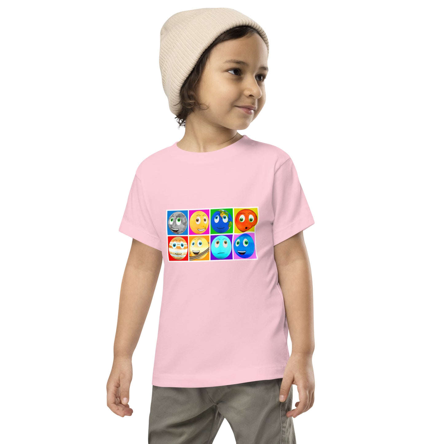 Toy Time Town Planet Squares - Toddler Short Sleeve Tee