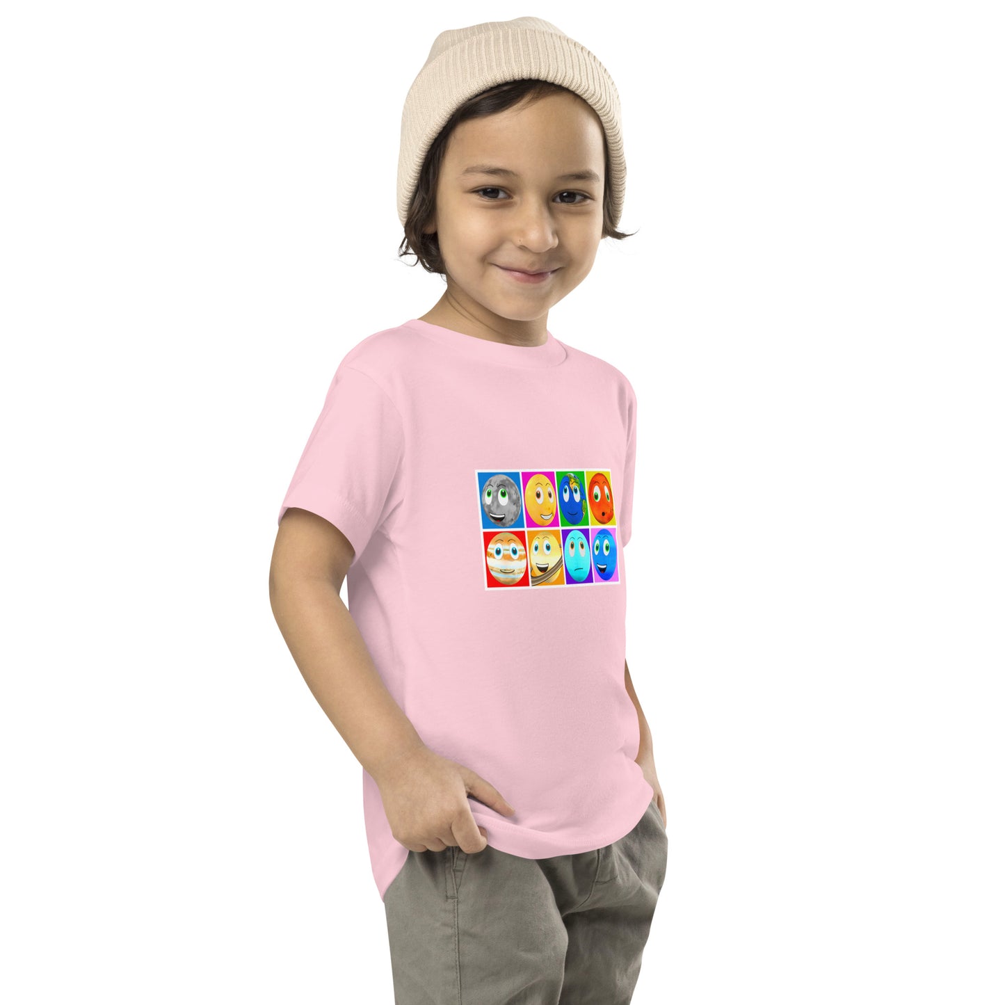 Toy Time Town Planet Squares - Toddler Short Sleeve Tee
