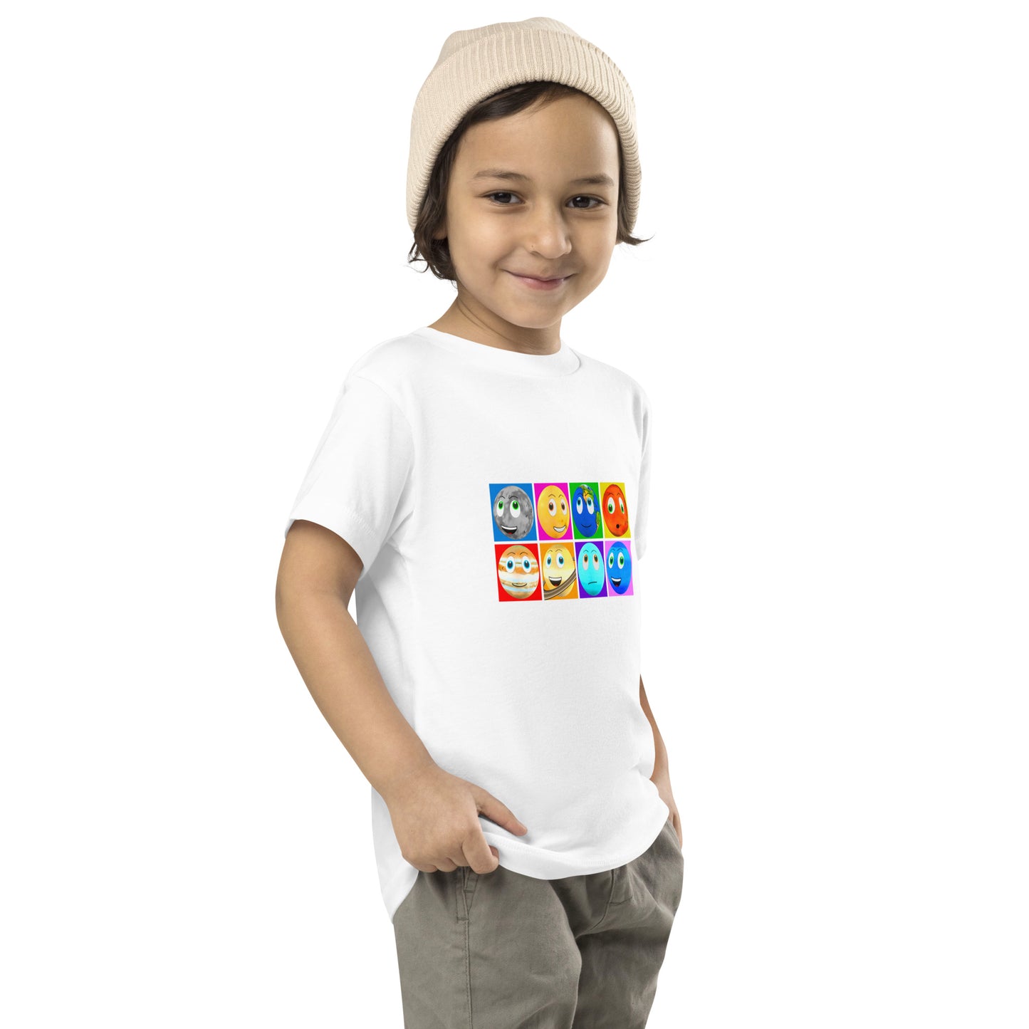 Toy Time Town Planet Squares - Toddler Short Sleeve Tee