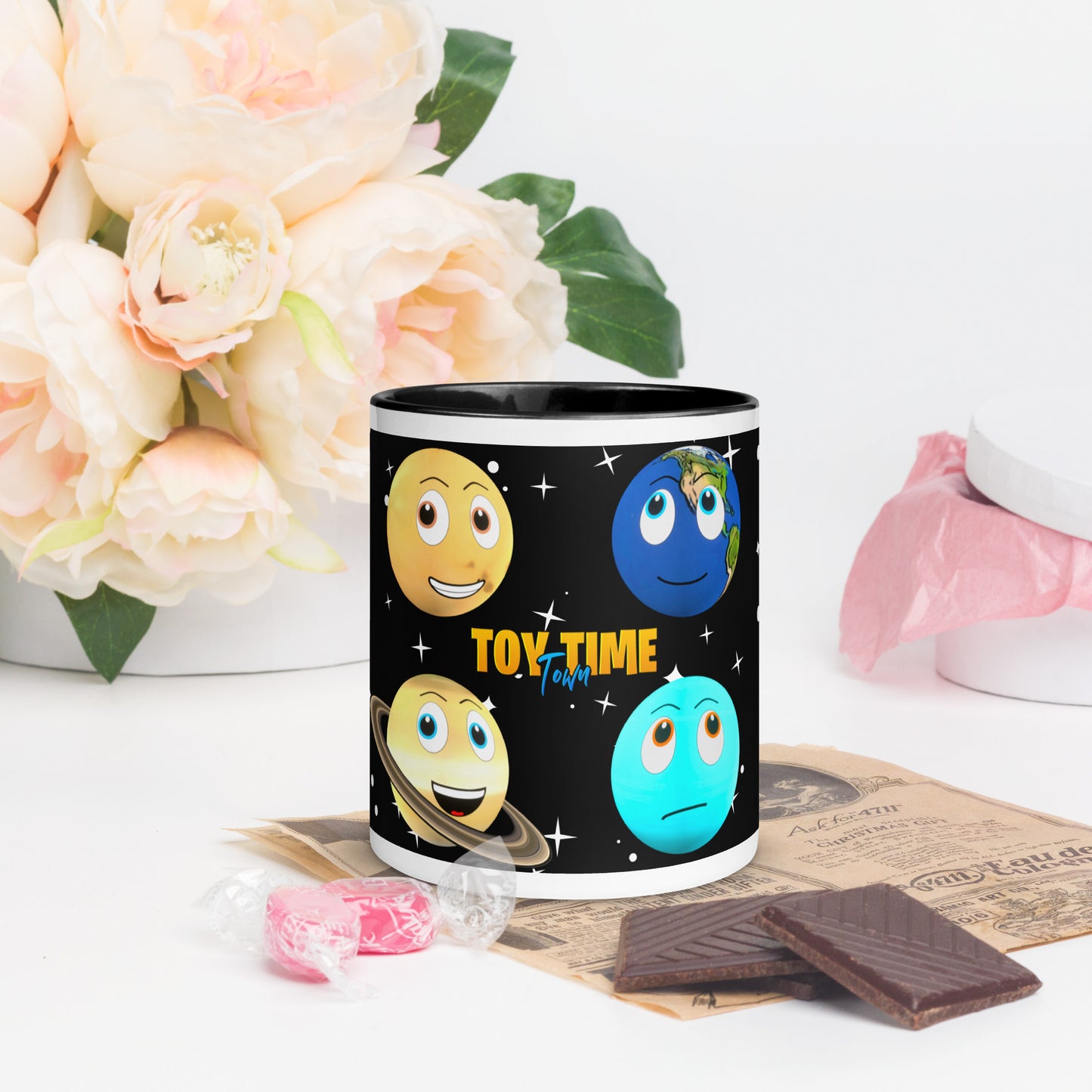 Toy Time Town Star Planets Mug with Colour Inside