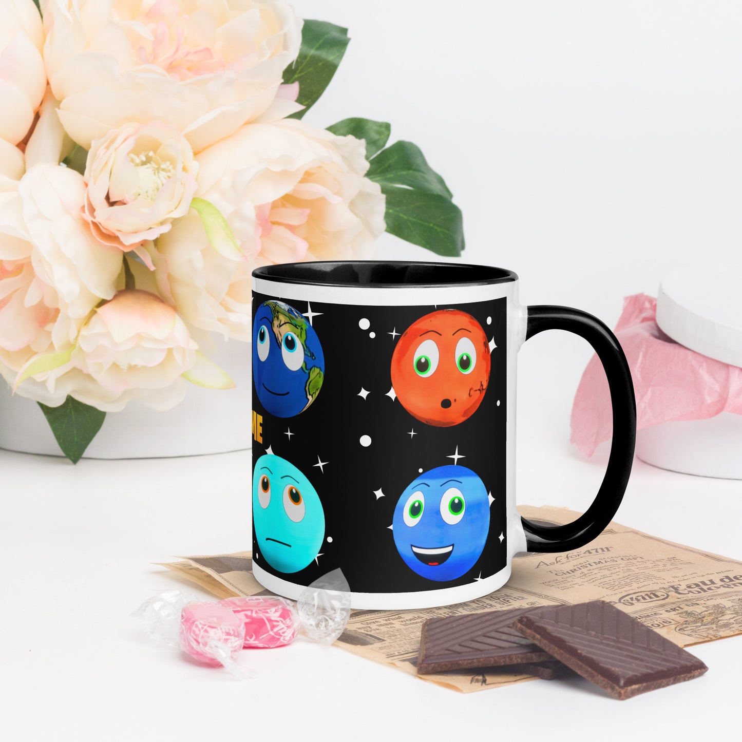 Toy Time Town Star Planets Mug with Colour Inside