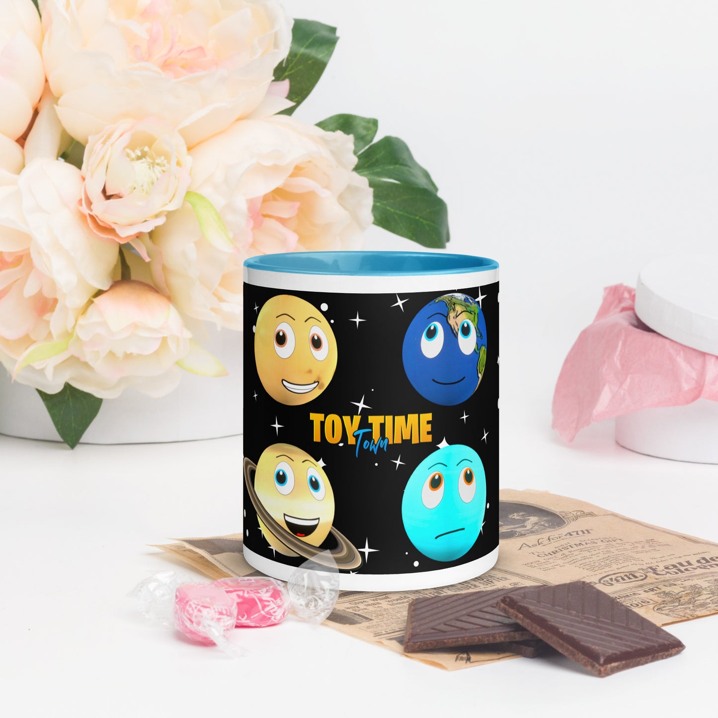 Toy Time Town Star Planets Mug with Colour Inside