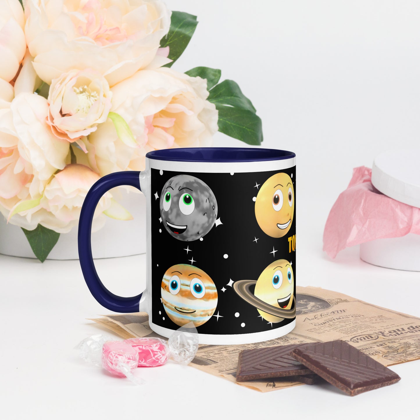 Toy Time Town Star Planets Mug with Colour Inside