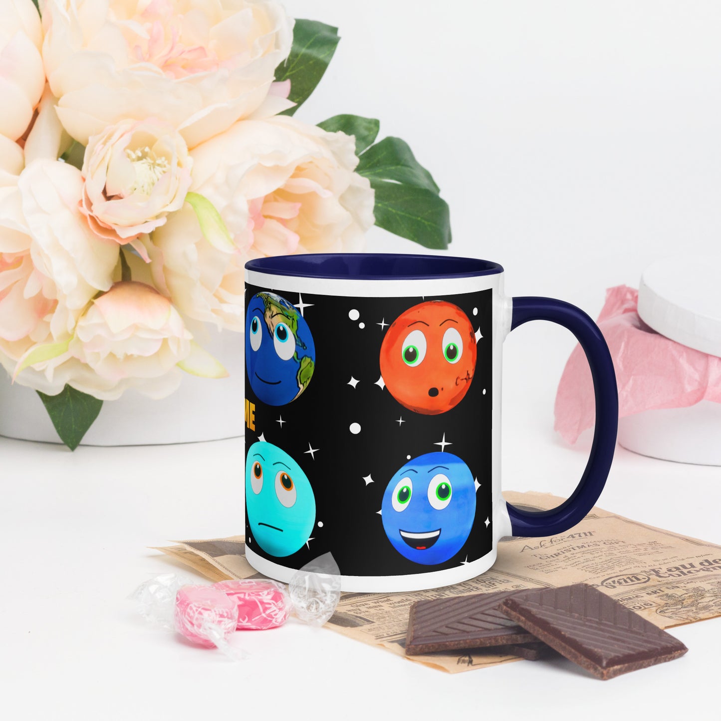 Toy Time Town Star Planets Mug with Colour Inside