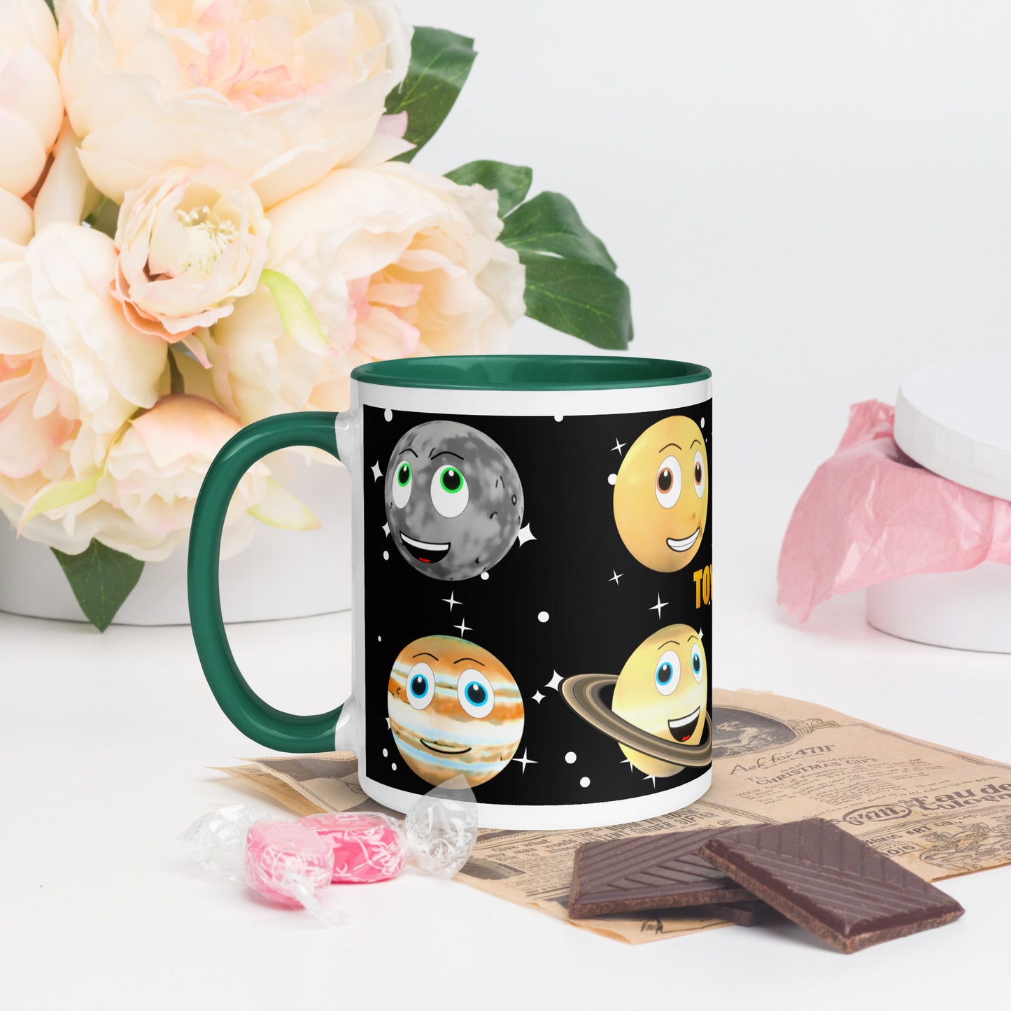 Toy Time Town Star Planets Mug with Colour Inside