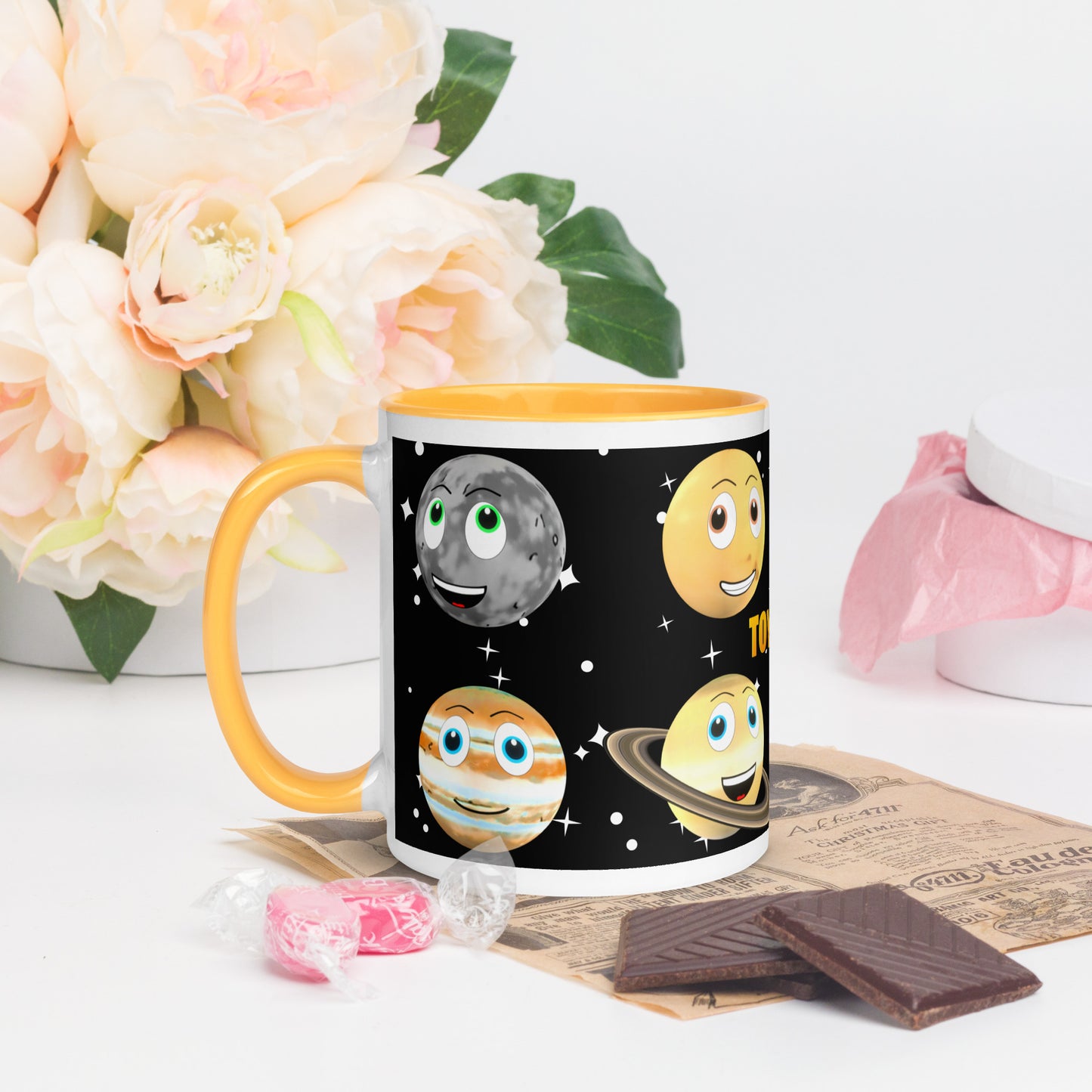 Toy Time Town Star Planets Mug with Colour Inside