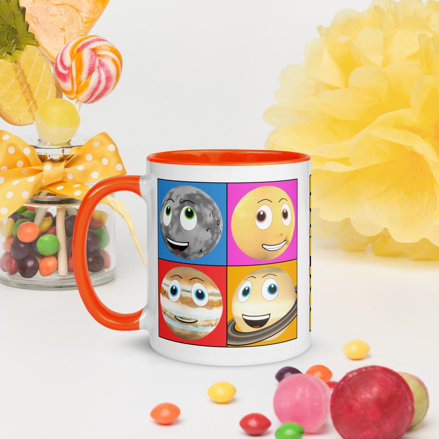 Toy Time Town Squares Mug with Colour Inside