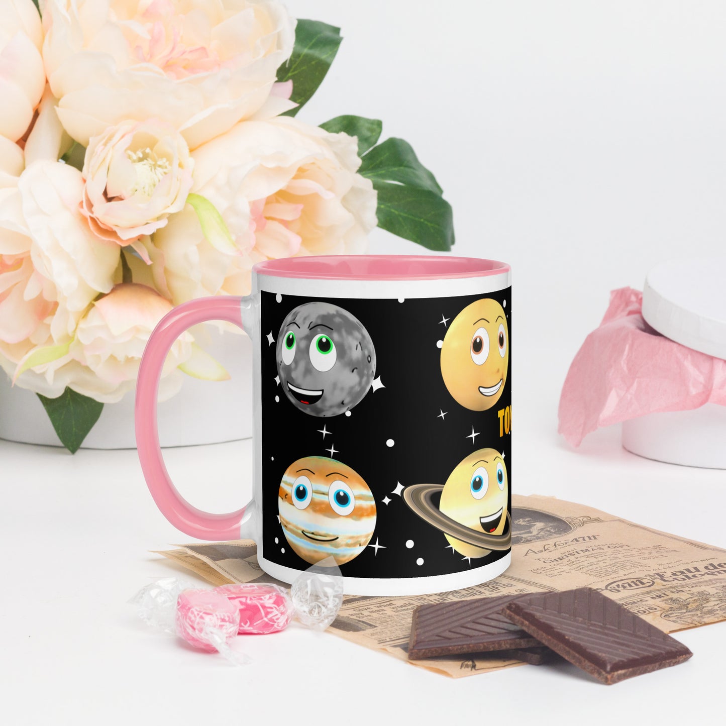 Toy Time Town Star Planets Mug with Colour Inside