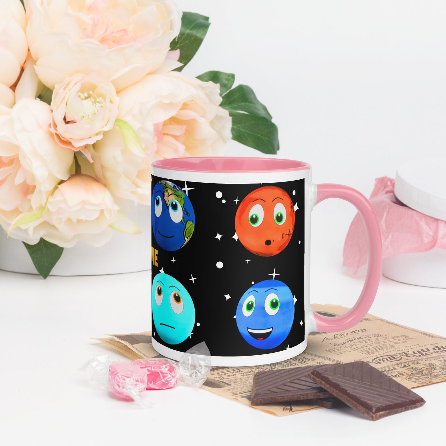 Toy Time Town Star Planets Mug with Colour Inside