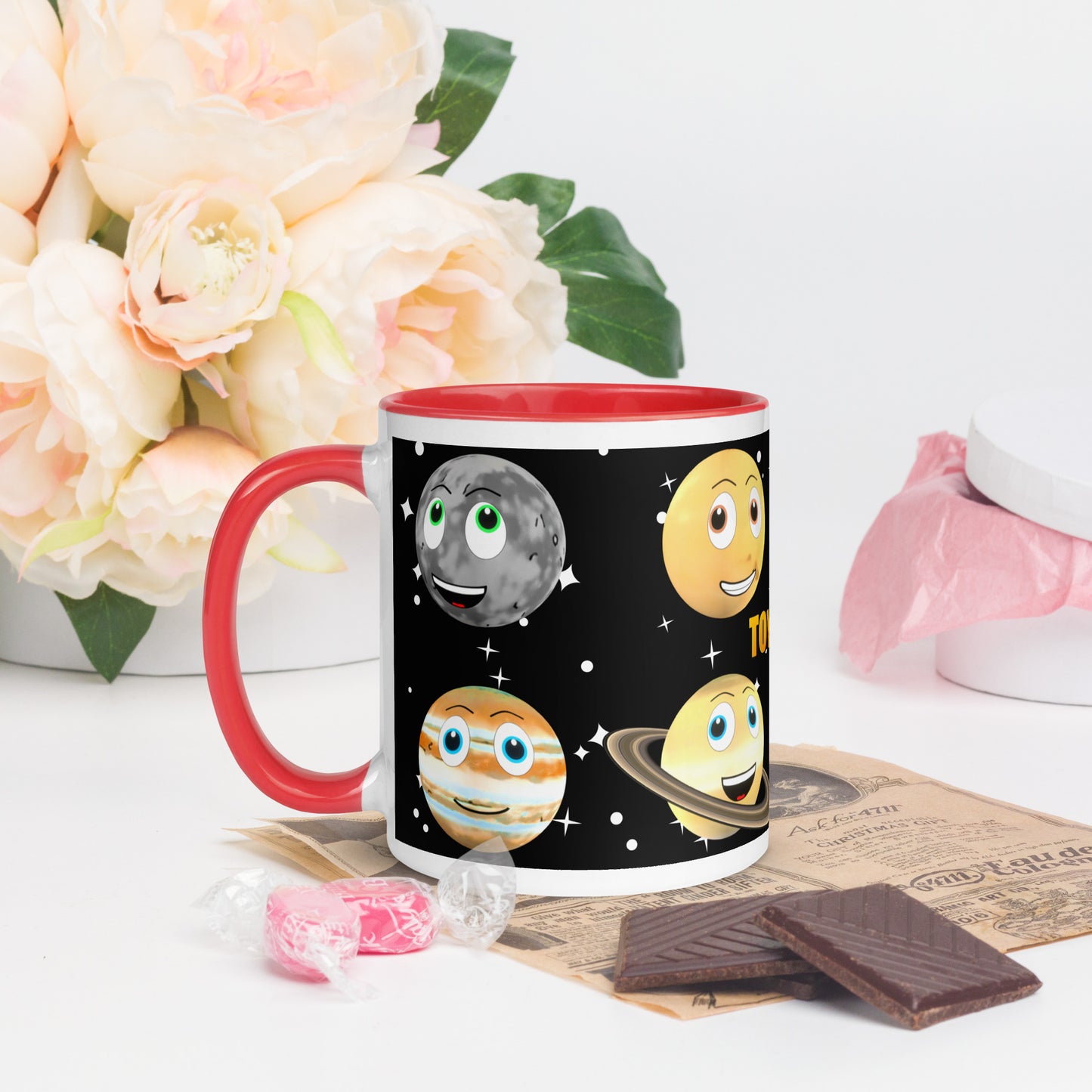 Toy Time Town Star Planets Mug with Colour Inside