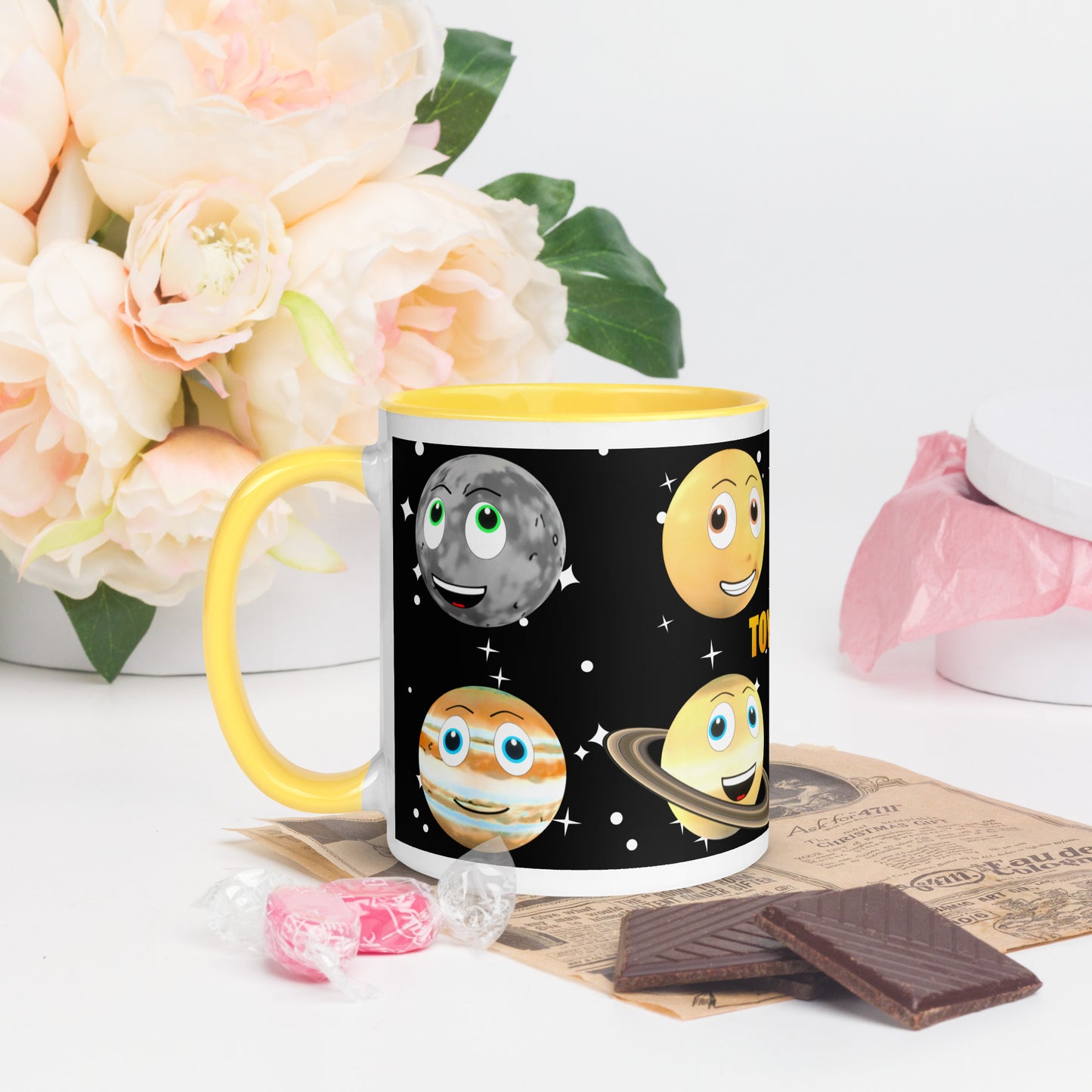 Toy Time Town Star Planets Mug with Colour Inside
