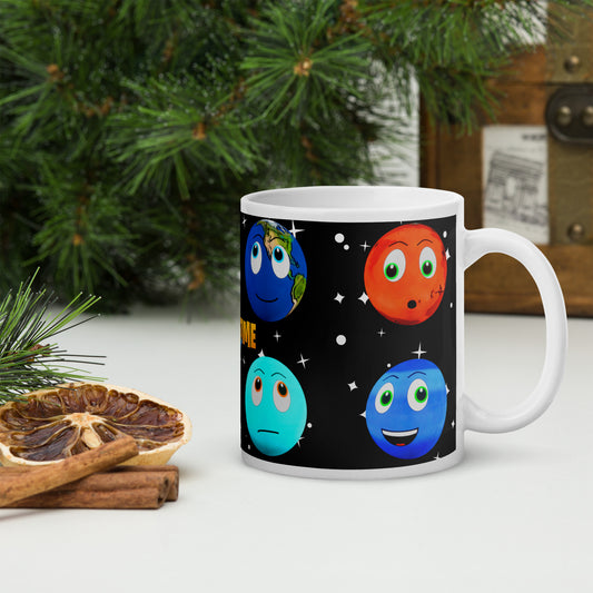 Toy Time Town Star Planets - White glossy mug