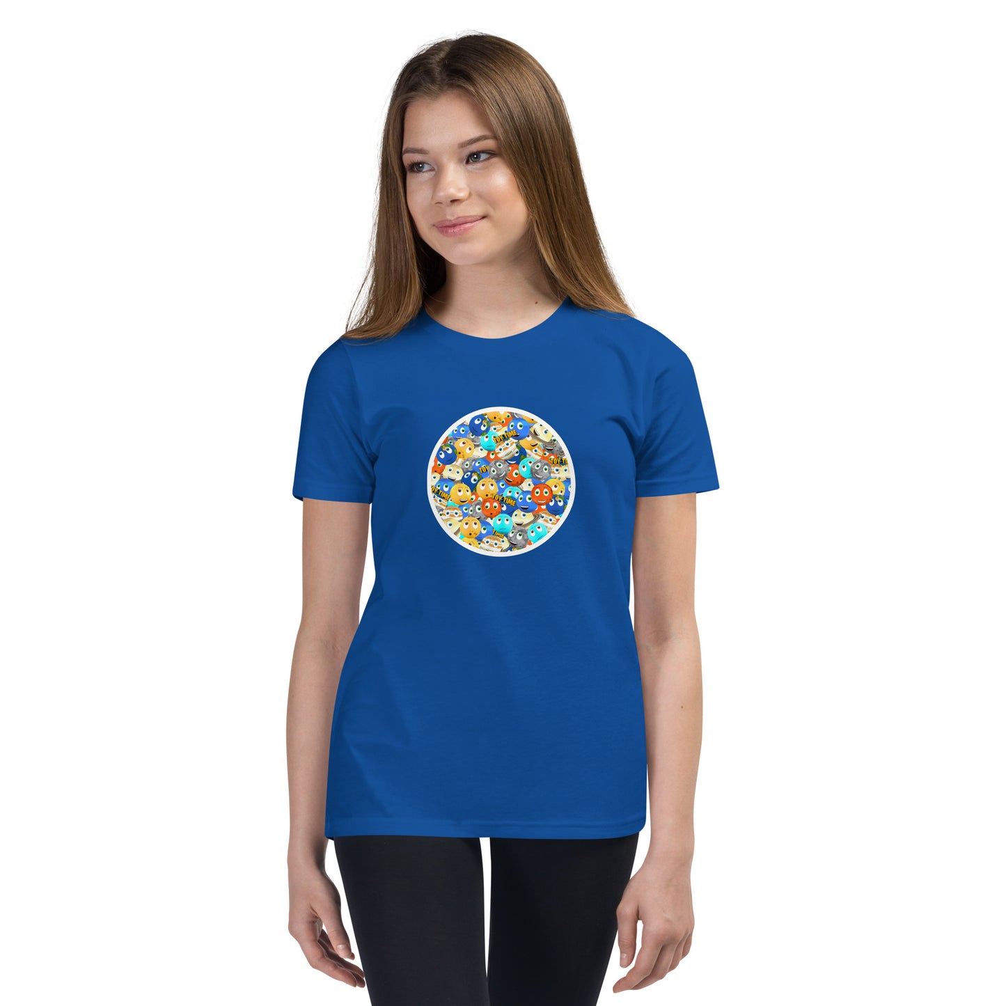Toy Time Town Mixed Circle - Youth Short Sleeve T-Shirt